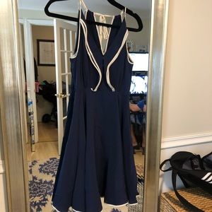 Anthropologie silk halter dress